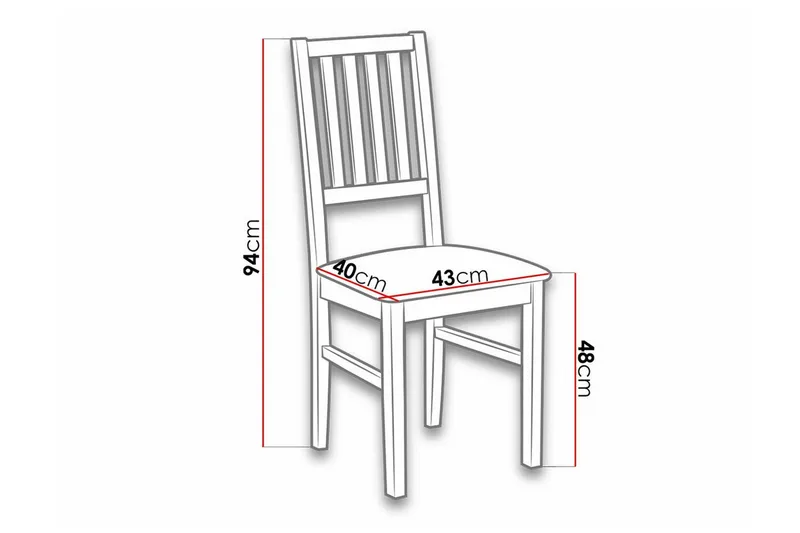 Patrickswell Matstol Black/Brown - Huonekalut - Tuoli & nojatuoli - Ruokapöydän tuolit