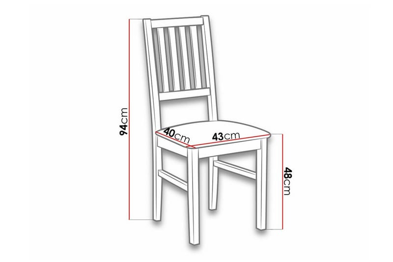 Patrickswell Matstol Black/Brown - Huonekalut - Tuoli & nojatuoli - Ruokapöydän tuolit