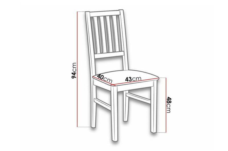 Patrickswell Matstol Black/White - Huonekalut - Tuoli & nojatuoli - Ruokapöydän tuolit