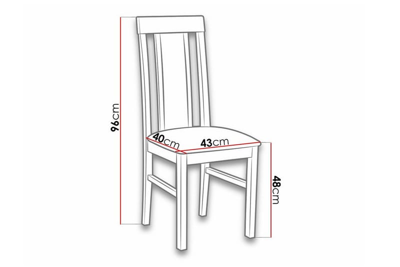 Patrickswell Matstol Black/Wood - Huonekalut - Tuoli & nojatuoli - Ruokapöydän tuolit