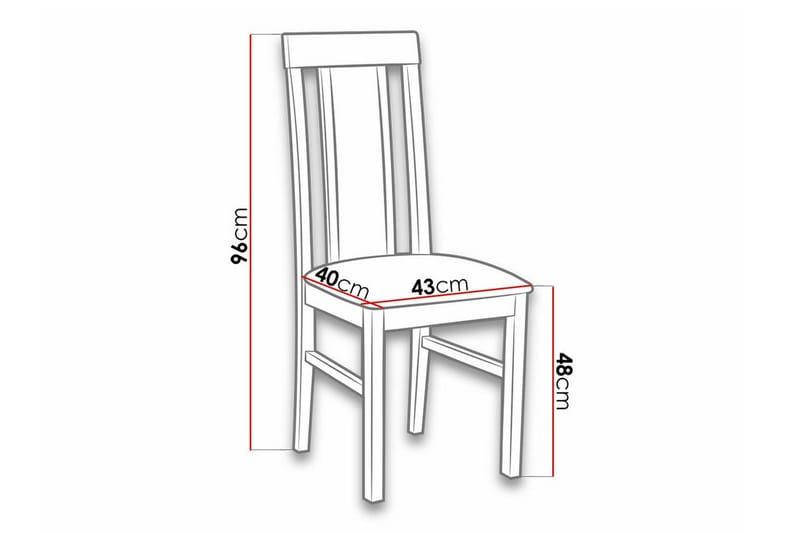 Patrickswell Matstol Black/Wood - Huonekalut - Tuoli & nojatuoli - Ruokapöydän tuolit