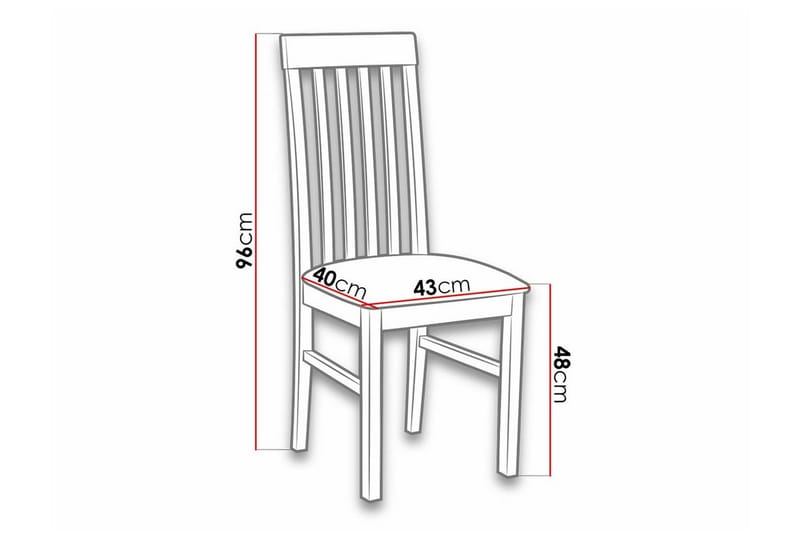 Patrickswell Matstol Black/Wood - Huonekalut - Tuoli & nojatuoli - Ruokapöydän tuolit