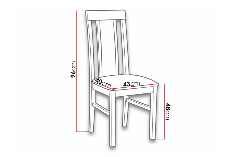 Patrickswell Matstol Black/Wood - Huonekalut - Tuoli & nojatuoli - Ruokapöydän tuolit