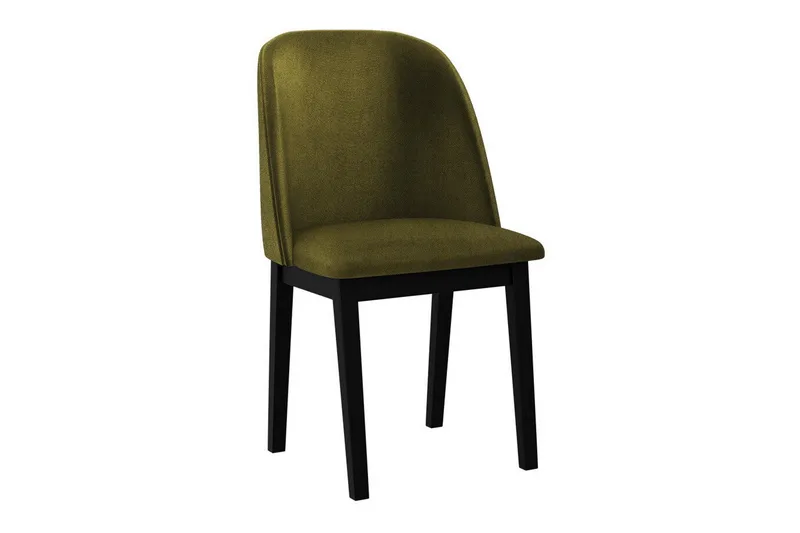Patrickswell Verhoiltu Ruokapöydän Tuoli Puujaloilla, Musta|Oliivinvihreä