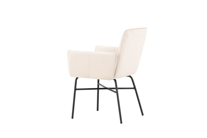 Petra Käsinojatuoli Beige - Venture Home - Ruokapöydän tuolit - Meikkituoli - Käsinojallinen tuoli