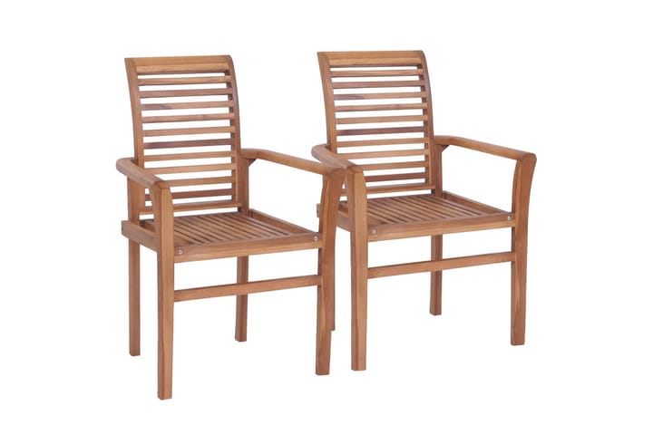 Pinottavat ruokapöydän tuolit 4 kpl täysi tiikki - Ruskea - Ruokapöydän tuolit - Käsinojallinen tuoli - Meikkituoli