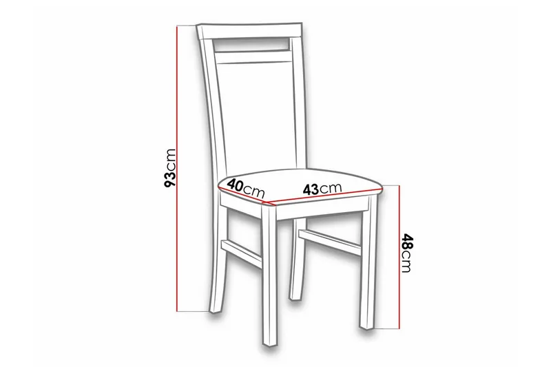 Roma Matstol Black and white - Huonekalut - Tuoli & nojatuoli - Ruokapöydän tuolit
