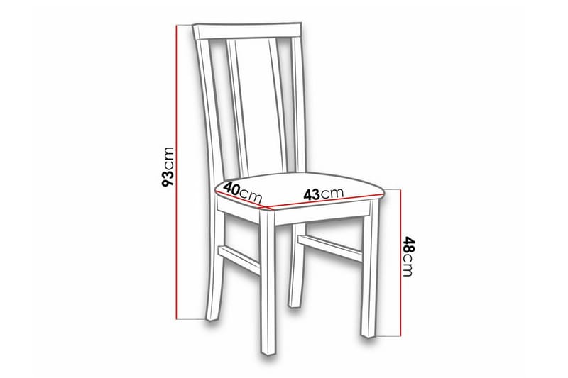Roma Matstol Black/Wood - Huonekalut - Tuoli & nojatuoli - Ruokapöydän tuolit