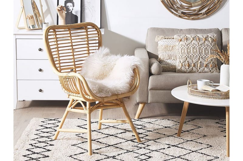 Rottinkituoli Bohney - Ruskea - Huonekalut - Tuoli & nojatuoli - Ruokapöydän tuolit