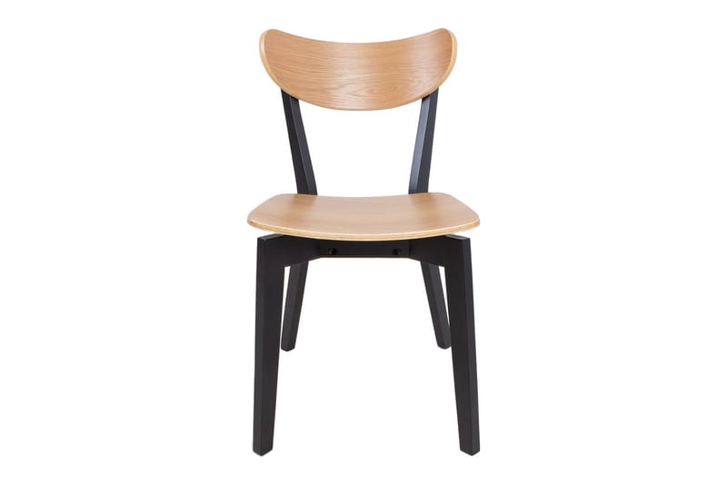 Roxby ruokatuoli puuta metallijaloilla - Musta|Beige - Huonekalut - Tuoli & nojatuoli - Ruokapöydän tuolit