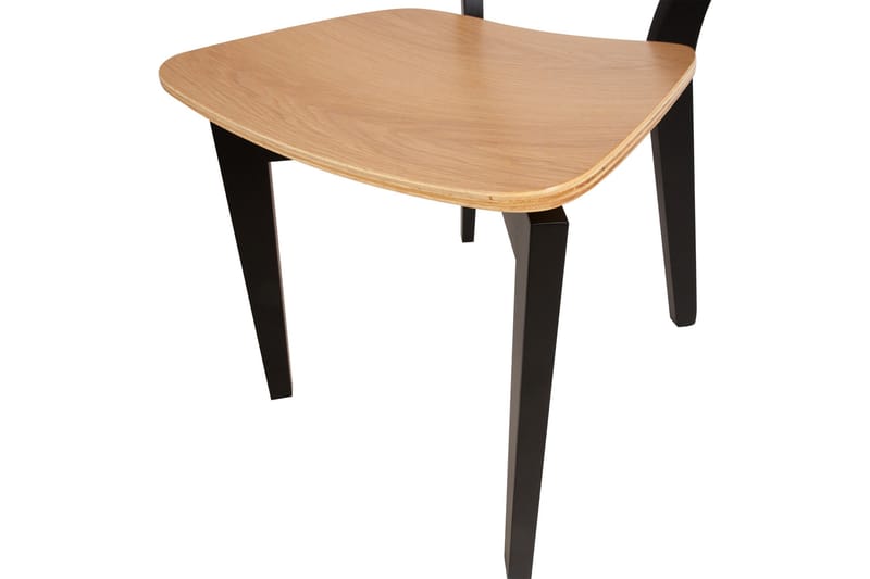 Roxby ruokatuoli puuta metallijaloilla - Musta|Beige - Huonekalut - Tuoli & nojatuoli - Ruokapöydän tuolit