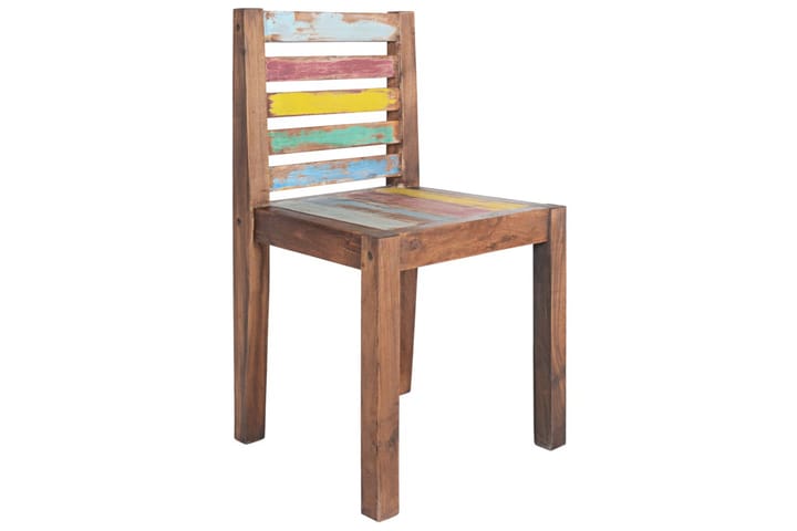 Ruokapöydän tuolit 4 kpl kierrätetty täyspuu - Ruokapöydän tuolit - Käsinojallinen tuoli - Meikkituoli