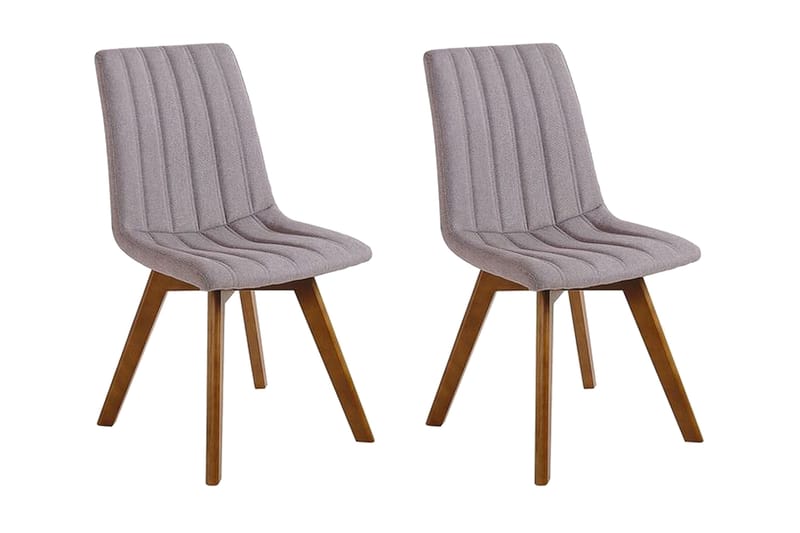 Ruokatuoli 2 kpl Ruskeanharmaa CALGARY - Harmaa - Huonekalut - Tuoli & nojatuoli - Ruokapöydän tuolit