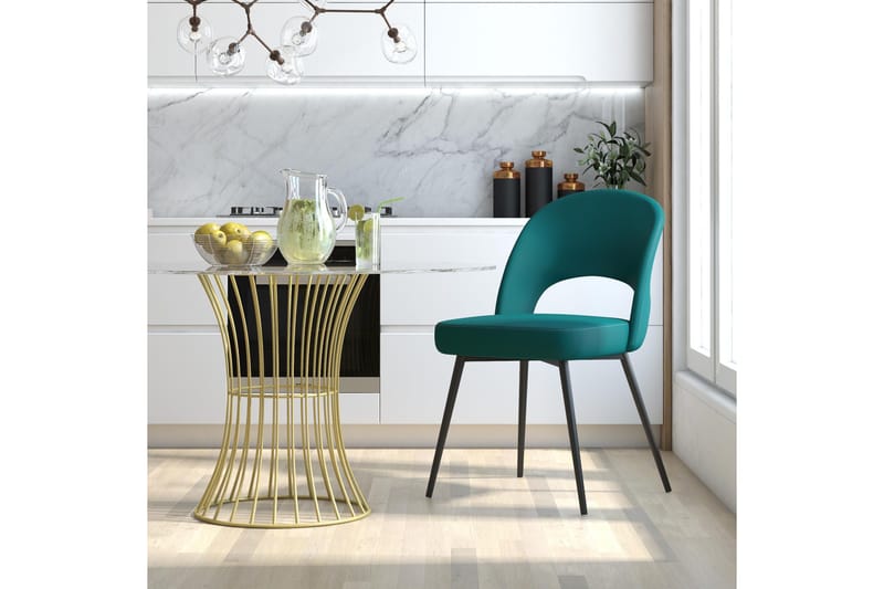 Ruokatuoli Abria - Vihreä - Huonekalut - Tuoli & nojatuoli - Ruokapöydän tuolit