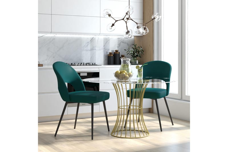 Ruokatuoli Abria - Vihreä - Huonekalut - Tuoli & nojatuoli - Ruokapöydän tuolit