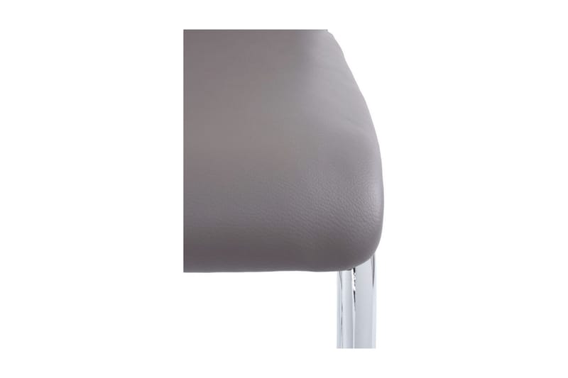 Ruokatuoli Aiwa Keinonahka 2-pak - Harmaa/Hopea - Huonekalut - Tuoli & nojatuoli - Ruokapöydän tuolit
