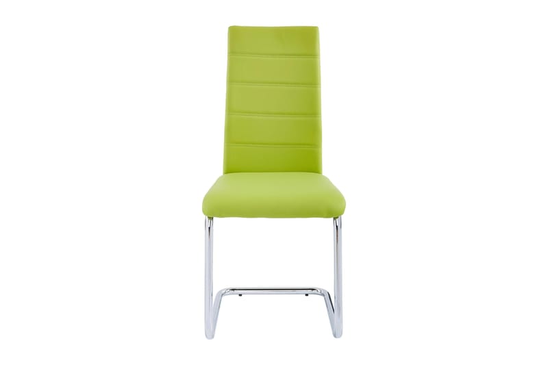 Ruokatuoli Aiwa Keinonahka 4-pak - Vihreä/Hopea - Huonekalut - Tuoli & nojatuoli - Ruokapöydän tuolit