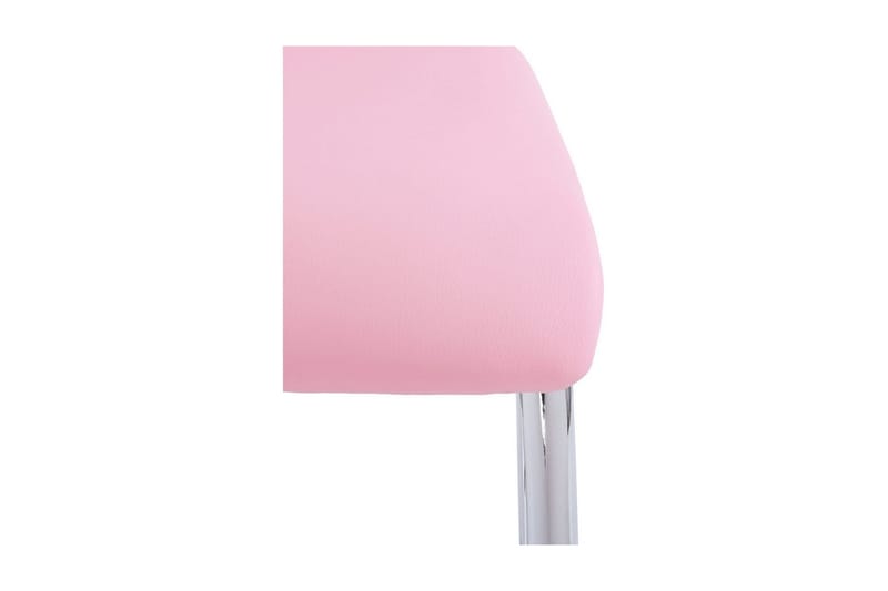 Ruokatuoli Aiwa Keinonahka 4-pak - Roosa/Kromi - Huonekalut - Tuoli & nojatuoli - Ruokapöydän tuolit