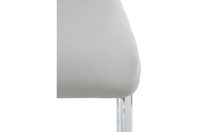 Ruokatuoli Aiwa Keinonahka 4-pak - Vaaleanharmaa/Kromi - Huonekalut - Tuoli & nojatuoli - Ruokapöydän tuolit