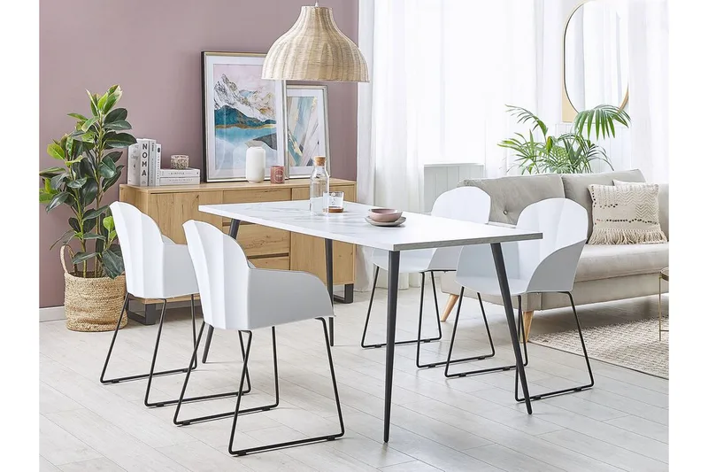 Ruokatuoli Alarka 2-pak - Valkoinen - Huonekalut - Tuoli & nojatuoli - Ruokapöydän tuolit