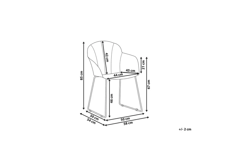 Ruokatuoli Alarka 2-pak - Valkoinen - Huonekalut - Tuoli & nojatuoli - Ruokapöydän tuolit