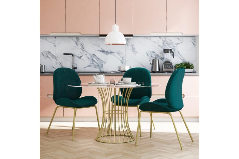 Ruokatuoli Astoria - Vihreä - Huonekalut - Tuoli & nojatuoli - Ruokapöydän tuolit