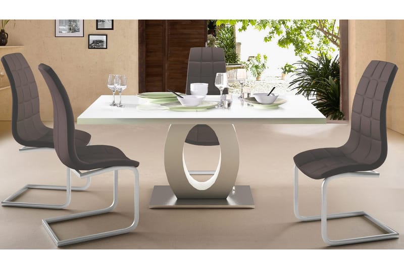 Ruokatuoli Belal Keinonahka 2-pak - Harmaa - Huonekalut - Tuoli & nojatuoli - Ruokapöydän tuolit