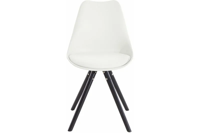 Ruokatuoli Brenda Keinonahka 2-pak - Valkoinen/Tammi - Huonekalut - Tuoli & nojatuoli - Ruokapöydän tuolit