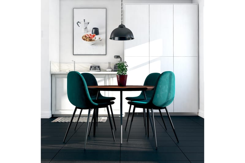 Ruokatuoli Calvin Vihreä - Dorel Home - Huonekalut - Tuoli & nojatuoli - Ruokapöydän tuolit