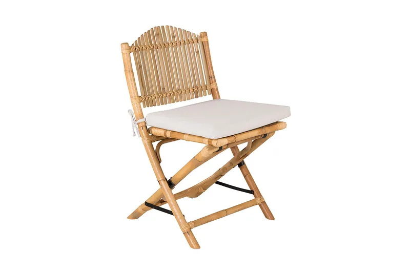 Ruokatuoli Cane Taitettava Pehmusteella, Ruskea