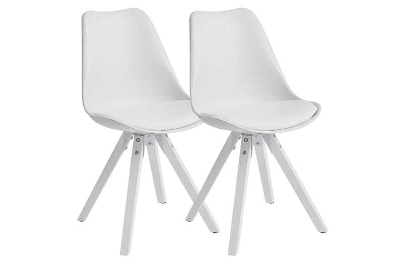 Ruokatuoli Clanton - Valkoinen - Huonekalut - Tuoli & nojatuoli - Ruokapöydän tuolit