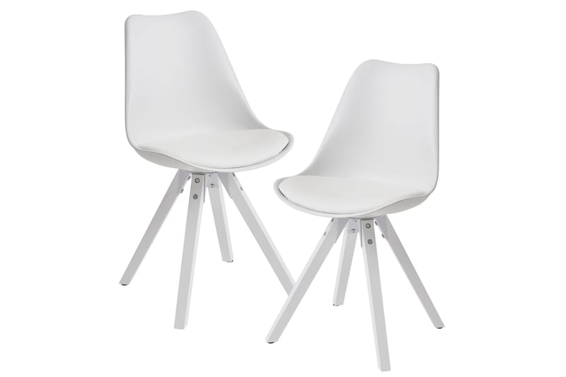 Ruokatuoli Clanton - Valkoinen - Huonekalut - Tuoli & nojatuoli - Ruokapöydän tuolit