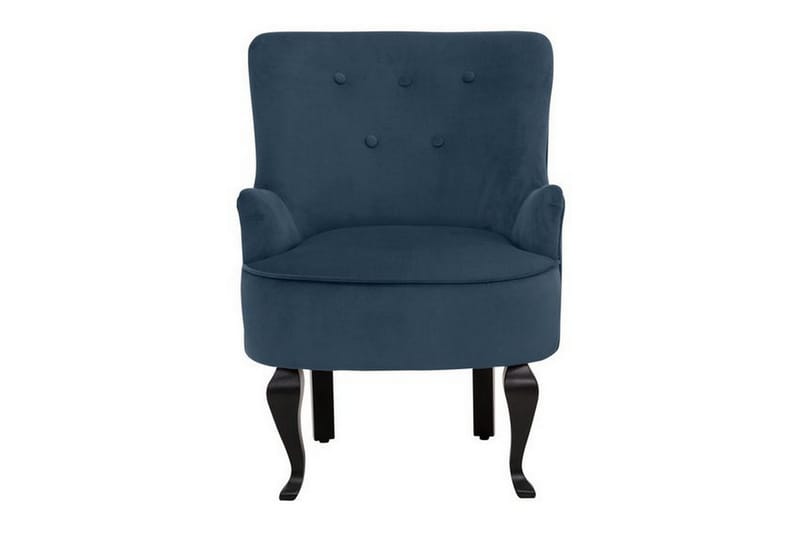 Ruokatuoli Dagna Sametti - Sininen - Huonekalut - Tuoli & nojatuoli - Nojatuoli & lepotuoli