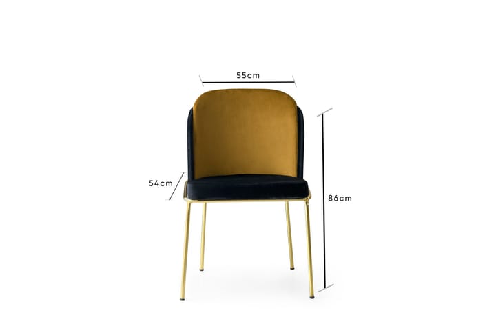 Ruokatuoli Drickby 4-pak - Musta/Kulta - Ruokapöydän tuolit