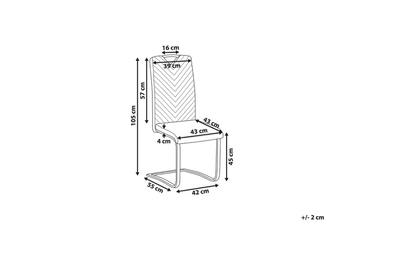 Ruokatuoli Eidhin 2-pak - Musta - Huonekalut - Tuoli & nojatuoli - Ruokapöydän tuolit