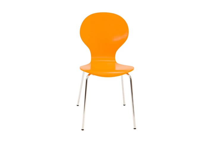 Ruokatuoli Elisha - Oranssi/Kromi - Ruokapöydän tuolit