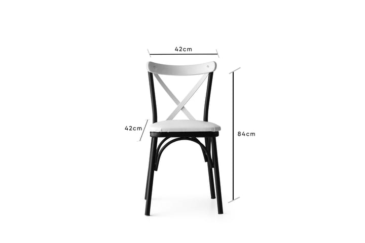 Ruokatuoli Enguip 4-pak - Valkoinen - Ruokapöydän tuolit