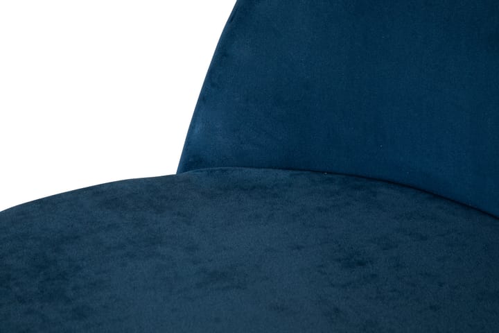 Ruokatuoli Gerardo Sametti - Sininen/Kulta - Ruokapöydän tuolit
