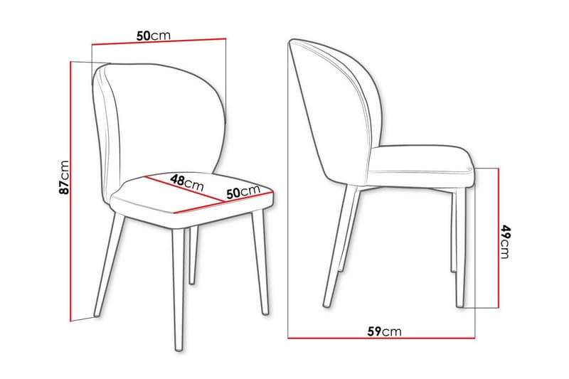 Ruokatuoli Glenarm - Huonekalut - Tuoli & nojatuoli - Ruokapöydän tuolit
