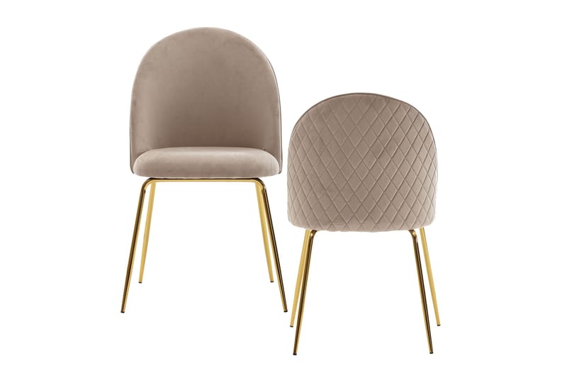 Ruokatuoli Gunna 2 kpl - Beige - Huonekalut - Tuoli & nojatuoli - Ruokapöydän tuolit