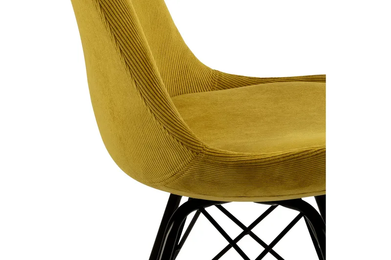 Ruokatuoli Gusten - Keltainen/Musta - Huonekalut - Tuoli & nojatuoli - Ruokapöydän tuolit
