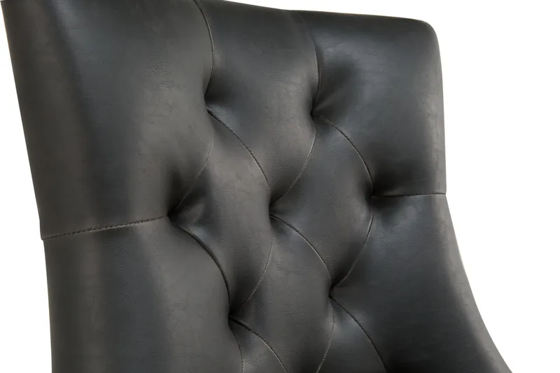 Ruokatuoli Hermione Keinonahka - Musta/Mustanruskea - Huonekalut - Tuoli & nojatuoli - Ruokapöydän tuolit