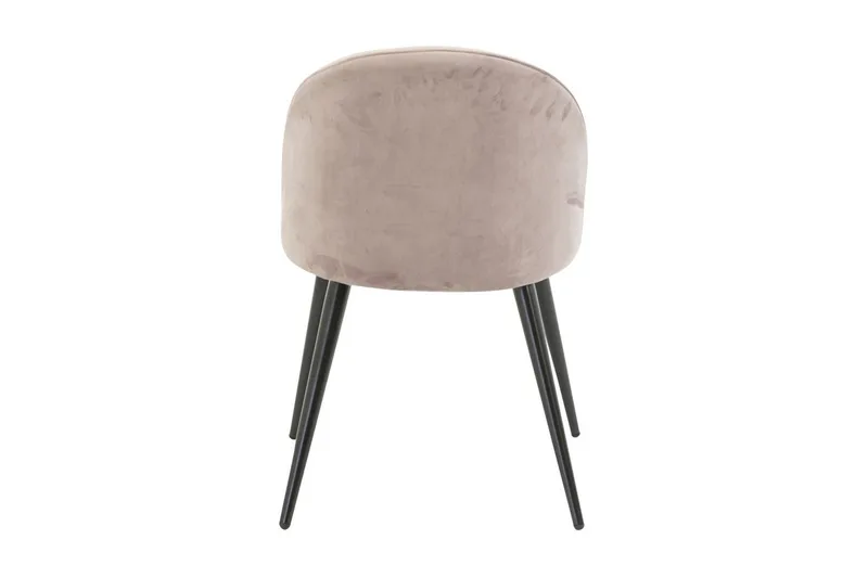 Ruokatuoli ilman käsinojia Venture Home Velvet-keittiötuoli, samettia Pink - Huonekalut - Tuoli & nojatuoli - Ruokapöydän tuolit