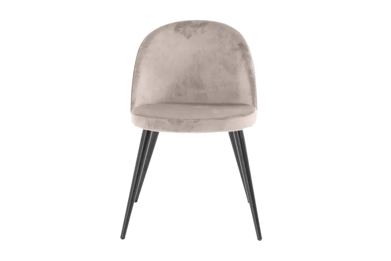 Ruokatuoli ilman käsinojia Venture Home Velvet-keittiötuoli, samettia Pink - Huonekalut - Tuoli & nojatuoli - Ruokapöydän tuolit