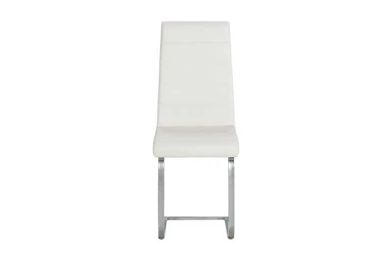 Ruokatuoli Jack Keinonahka - Valkoinen/Kromi - Huonekalut - Tuoli & nojatuoli - Ruokapöydän tuolit