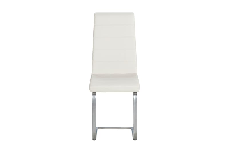 Ruokatuoli Jack Keinonahka - Valkoinen/Kromi - Huonekalut - Tuoli & nojatuoli - Ruokapöydän tuolit