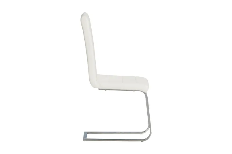 Ruokatuoli Jack Keinonahka - Valkoinen/Kromi - Huonekalut - Tuoli & nojatuoli - Ruokapöydän tuolit