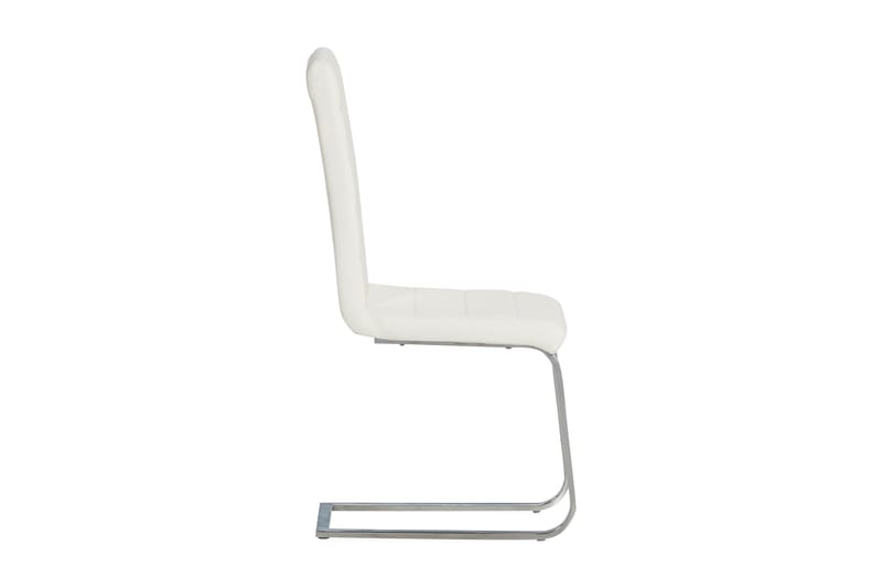 Ruokatuoli Jack Keinonahka - Valkoinen/Kromi - Huonekalut - Tuoli & nojatuoli - Ruokapöydän tuolit