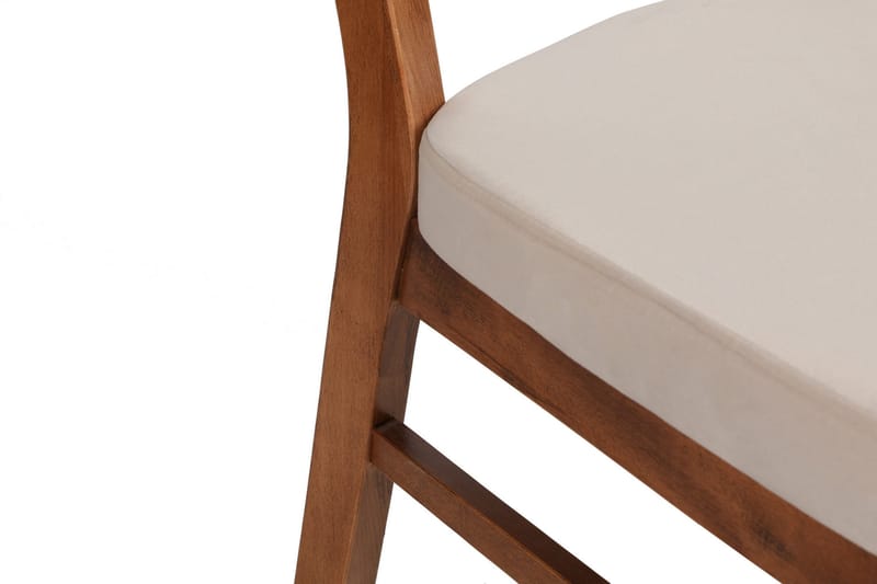 Ruokatuoli Jodon 2-pak - Pähkinä/Beige - Huonekalut - Tuoli & nojatuoli - Ruokapöydän tuolit