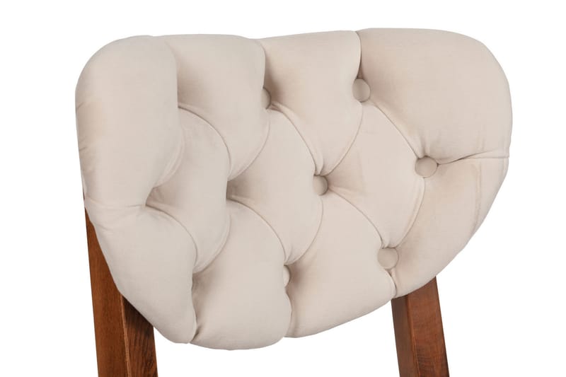 Ruokatuoli Jodon - Pähkinä/Beige - Huonekalut - Tuoli & nojatuoli - Ruokapöydän tuolit